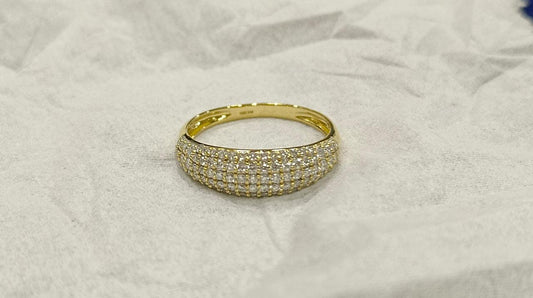 Three Rows Diamond Ring